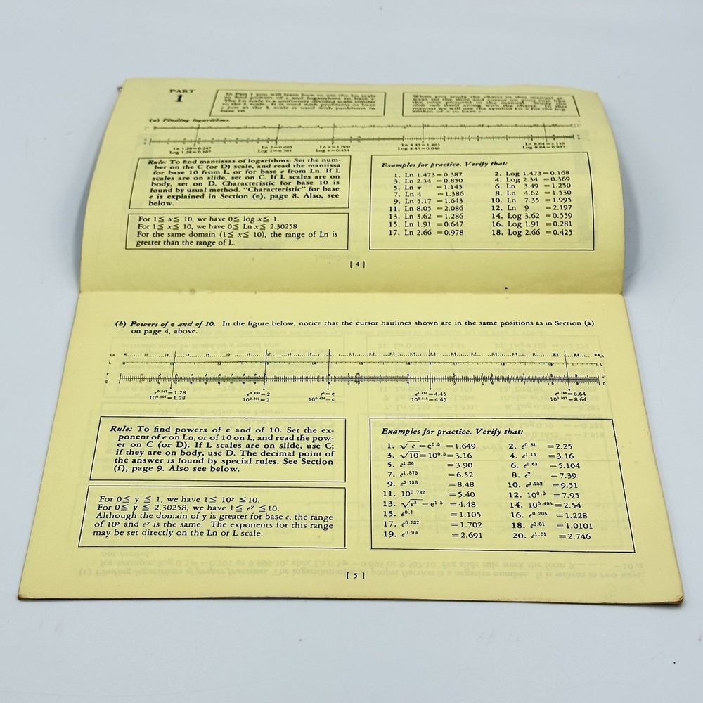 Lot of 3 Pickett Exponential Log Slide Rule How to . . . Booklets Hartung 1953 - Picture 3 of 15